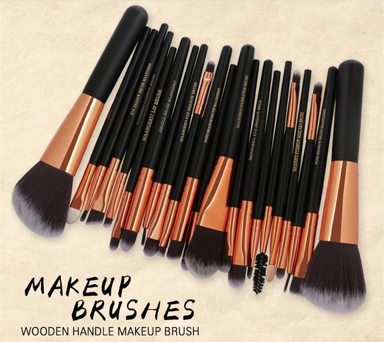 MAANGE 22Pcs Beauty Makeup Brushes Set Cosmetic Foundation Powder Blush Eye Shadow Lip Blend Make Up Brush Tool Kit Maquiagem