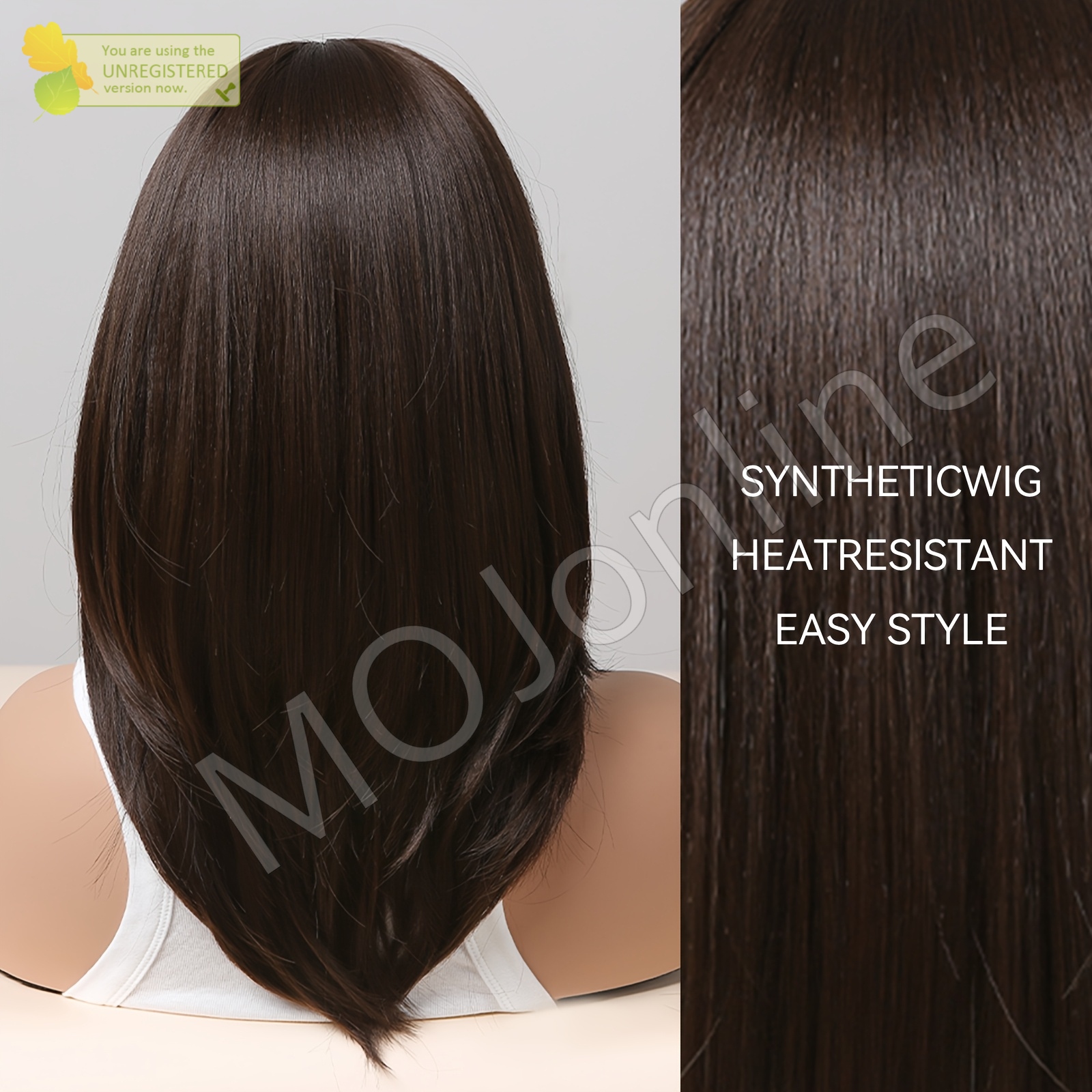 Full Head Wig for WOMEN | Natural color Free Style Front | Regular Length Synthetic Wig