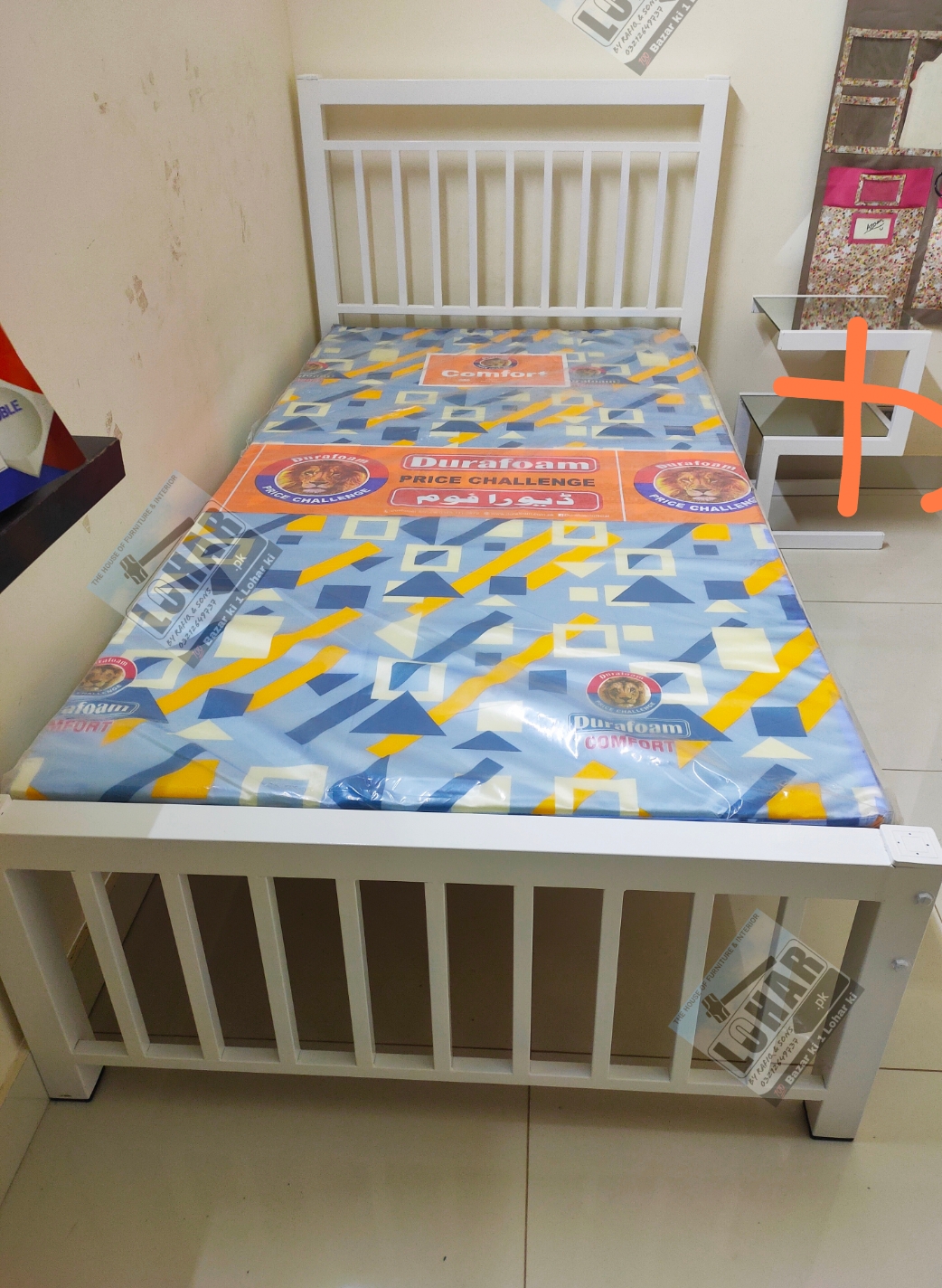 Iron Single Bed / Metal Twin Size Bed