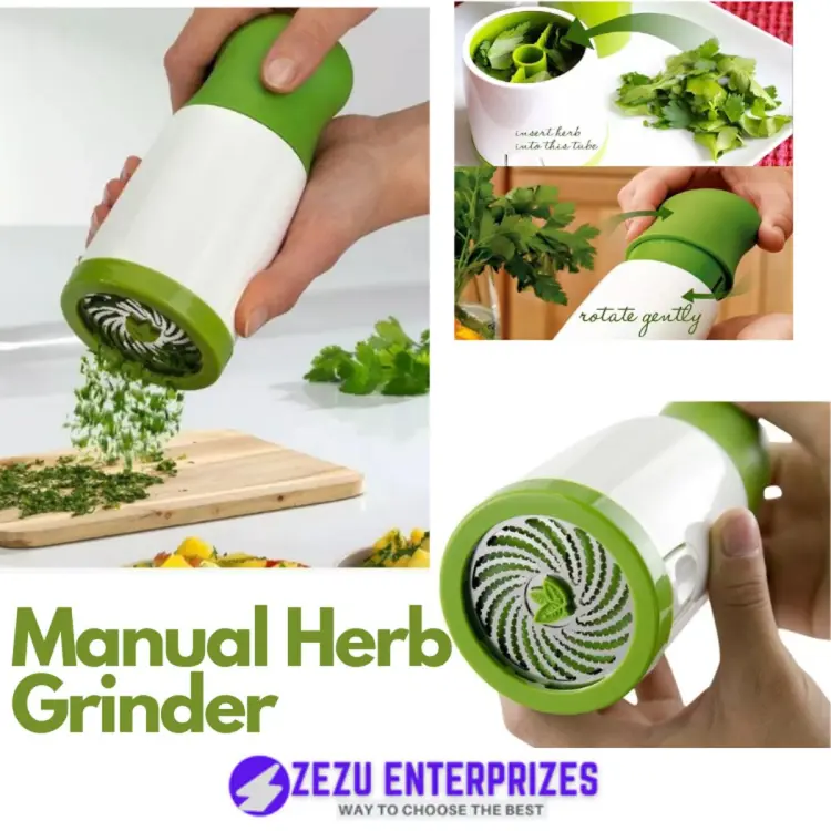  Herb Grinder Spice Mill Parsley Shredder Chopper Vegetable  Cutter Garlic Coriander Spice Grinder Kitchen Accessories: Home & Kitchen