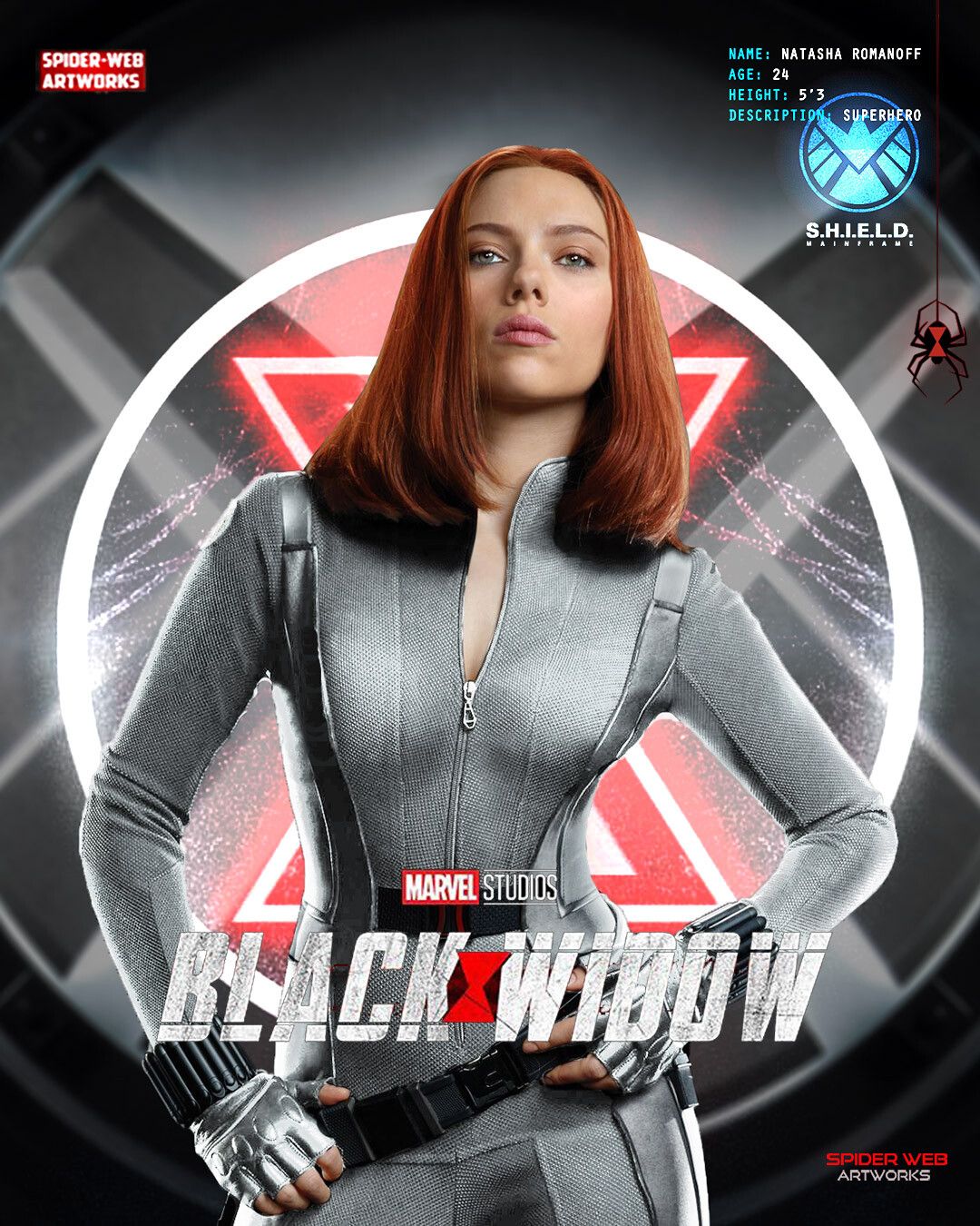 Black Widow Natasha Romanoff The Avengers by the Marvel MCU 2.0 ...