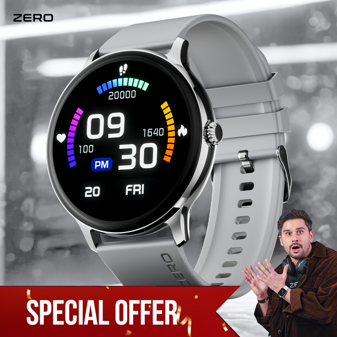 Zero®  Luna Smart Watch | 1.39” TFT Display, Calling, 100+ Watch Faces | IP67 Waterproof, SpO2 & Heart Rate Monitor | Best Price Smartwatch for Men & Women, IOS & Android