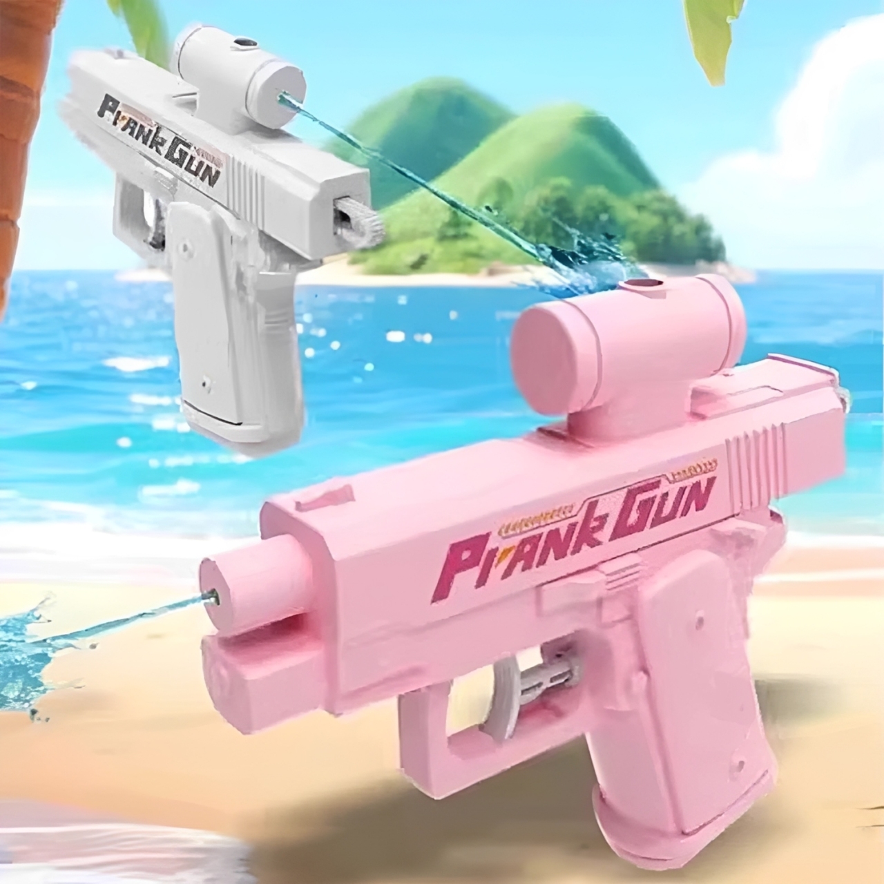 Prank Two-Way Water Gun Toy, Dual Spray Water Blaster for Kids Fun, Prank Squirt Gun, Reverse Water Gun for Parties & Summer