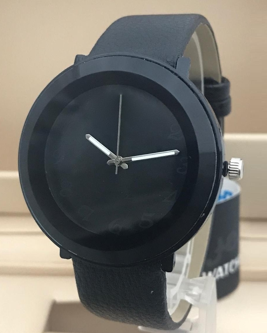 Porter Men’s Notica BST FLAGS Black Leather Watch NOPBST993