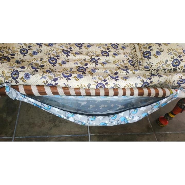 traditional baby sleeping cradle swing with mosquito net