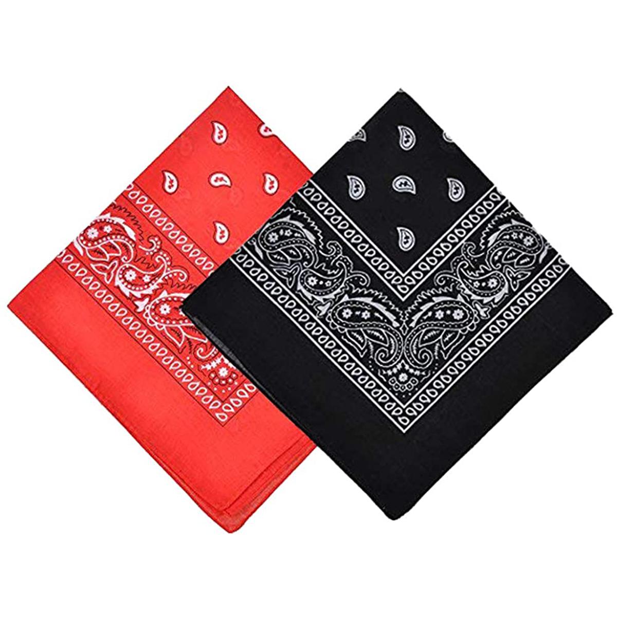 Pack of 2 Ethnic Unisex Bandana Scarf Head Wrap - Cotton Blend