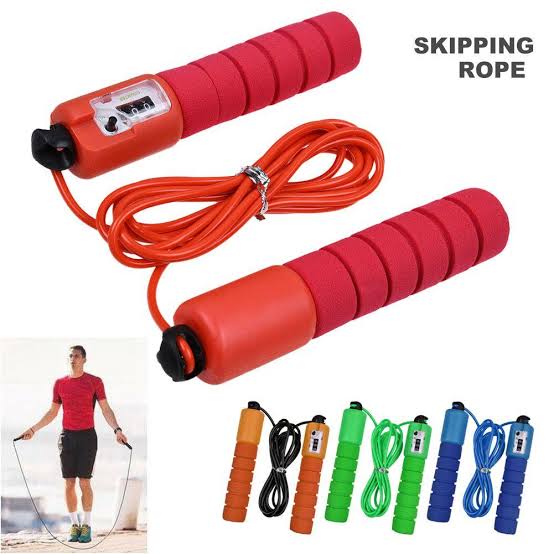 Sports Jump Ropes with Counter Sports Fitness Adjustable Fast Speed Counting Jump Skip Rope Skipping Wire