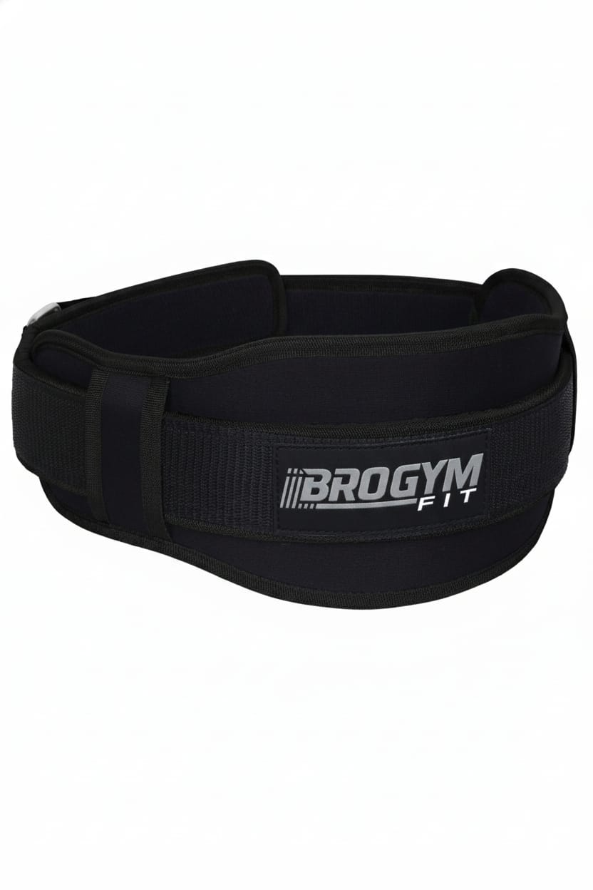 BROGYM FIT Weight Lifting Belt for Gym | Adjustable Back Support Belt | Heavy Duty Powerlifting Belt | Squat, Deadlift & Workout Training Belt