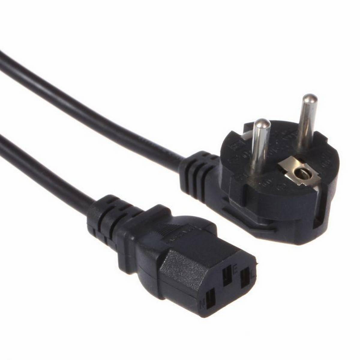 fastest Power Cable for Computer Laptop LCD LED Monitor Projectors UPS and power supply power cable 12v DC power supply cable multi use -Black 1.8m