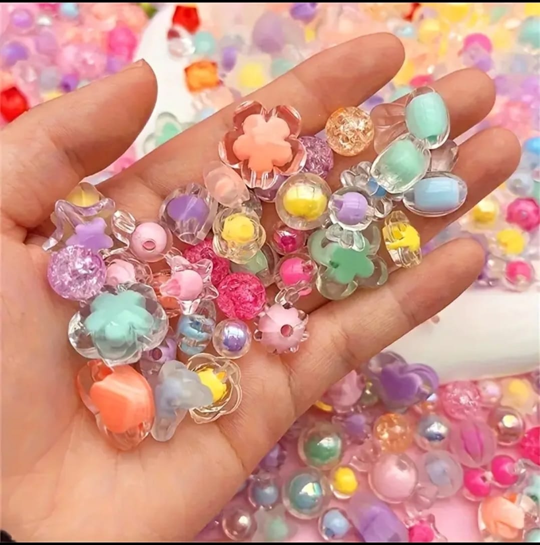 100/50/20 pcs 12mm Clear Acrylic Flowers Beads Loose Spacer Beads for Jewelry Making. Colorful Transparent Butterfly, star, Flower Acrylic Beads Loose Spacer Beads for DIY Jewelry Making Earrings Bracelet Accessories