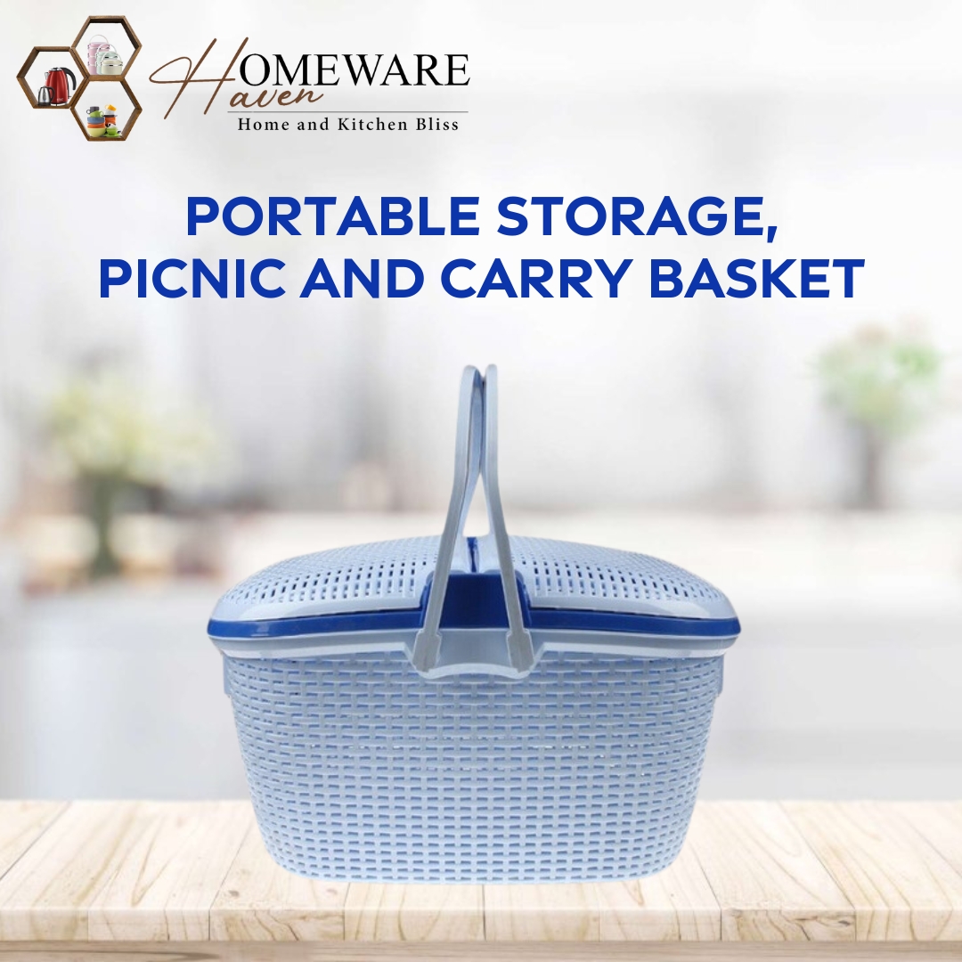 Portable Storage, Picnic and Carry Basket | Daraz.pk