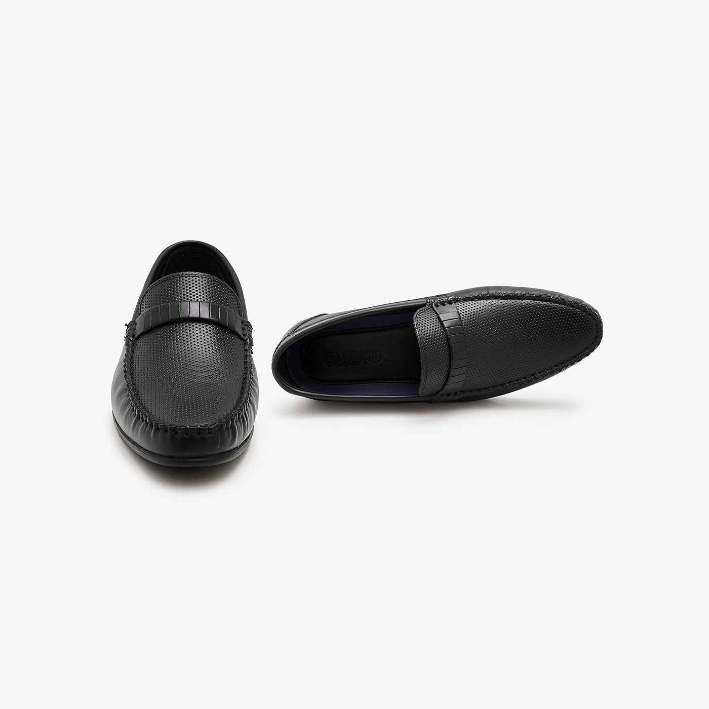 Calza Men's Textured Leather Loafers For Men / Loafer For Men / Casual Shoes For Men - Shoes For Men