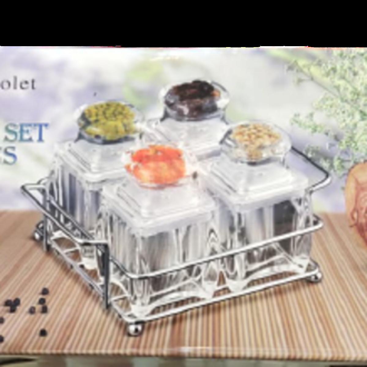 Pack of 2 Elegant Design Namak Dani Set Salt & Pepper Jar