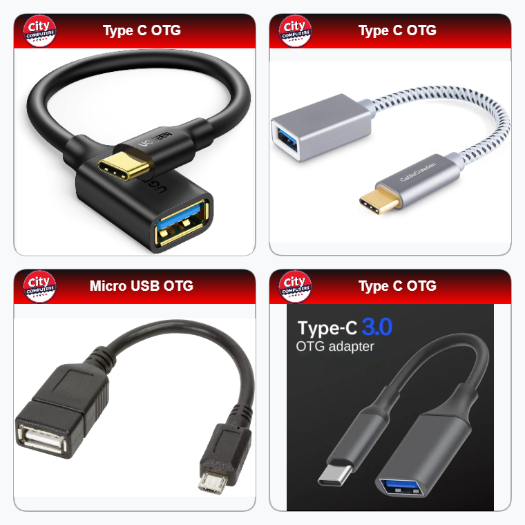 Micro USB OTG Cable, Type C OTG Adapter, Micro USB Male to USB Female Compatible Xbox, Sony PSP,Samsung S7 S6 Edge S4 S3 Smart Phones Tablets with OTG Function