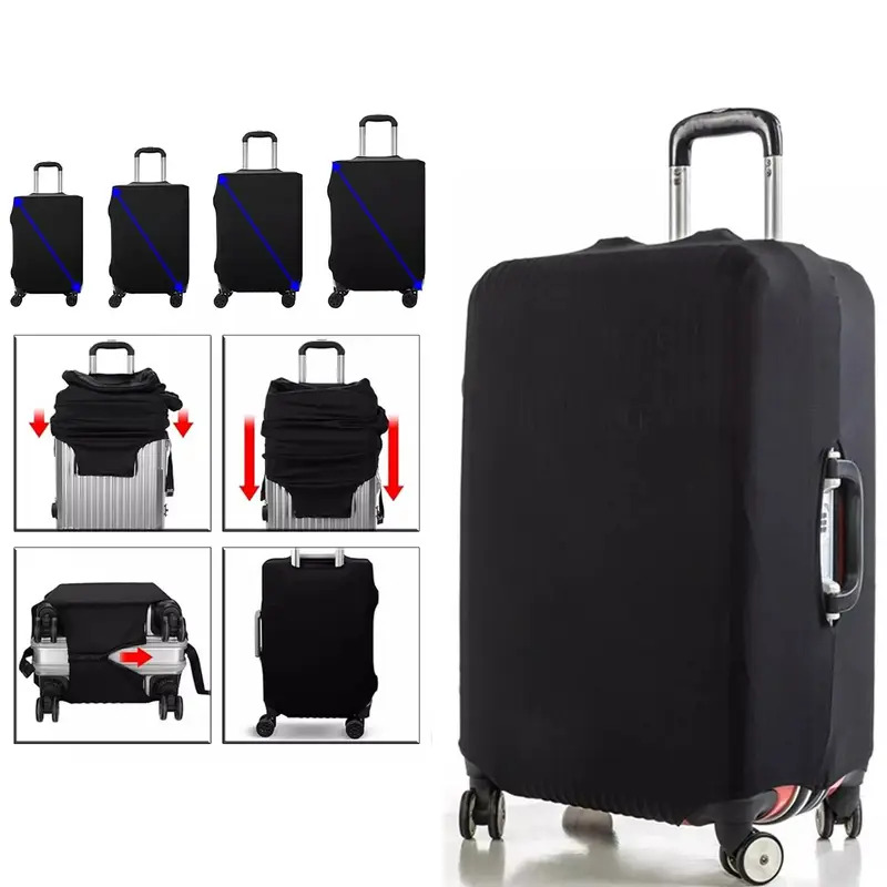 Luggage Covers - Washable, Anti-Scratch Suitcase Protectors with Adjustable Straps Durable Polyester Material, Suitcase Cover | Sleek Suitcase Cover | Elastic Design, Luggage for Travel