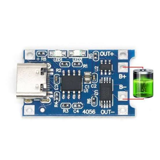 TP4056 Type-C / Micro-USB 5V 1A 18650 Lithium Battery Charger Module | Li-ion Charging Module with Dual Protection Function | Original Module