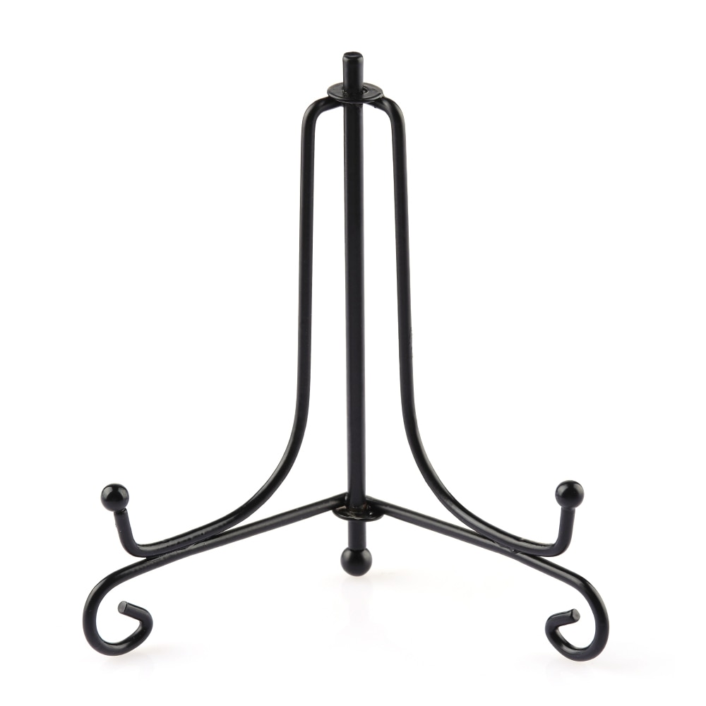 New Iron Plate Rack Display Stand Easel Craft Bracket Book Holder Photo Pedestal Bowl Picture Frame Home Decoration