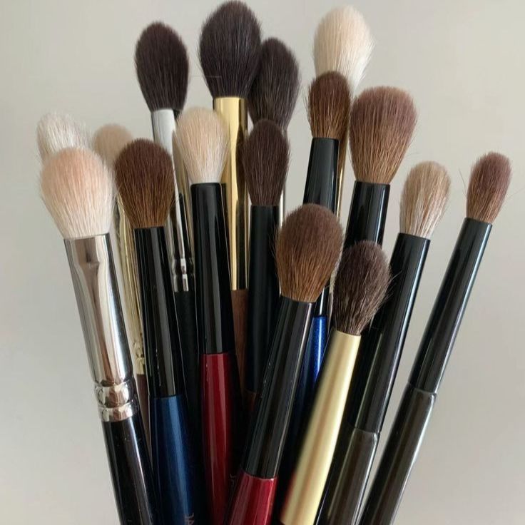 Branded Mix Makeup Brush Set | Professional Face & Eye Makeup Brushes | Foundation, Blush, Powder & Eyeshadow Brushes | Soft Synthetic Bristles