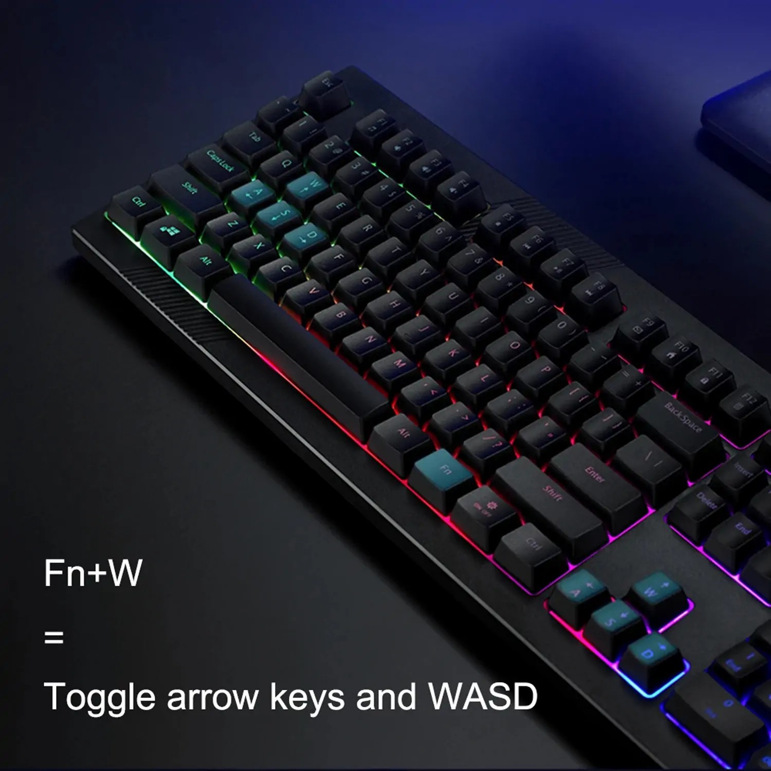 RAPOO V50S Backlit Membrane Wired Gaming Keyboard with Volume Rocker Full Size Black 11 e4175ecbdfb25d94891629e269a0384b