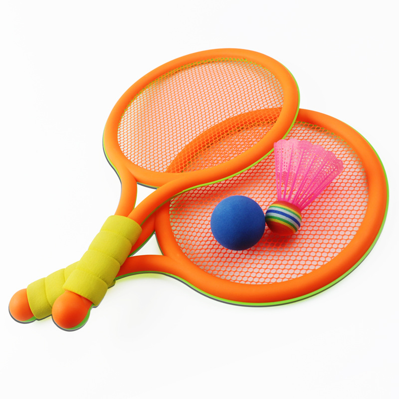 1Set Plastic Children Tennis Badminton Toys Outdoor Indoor Sports