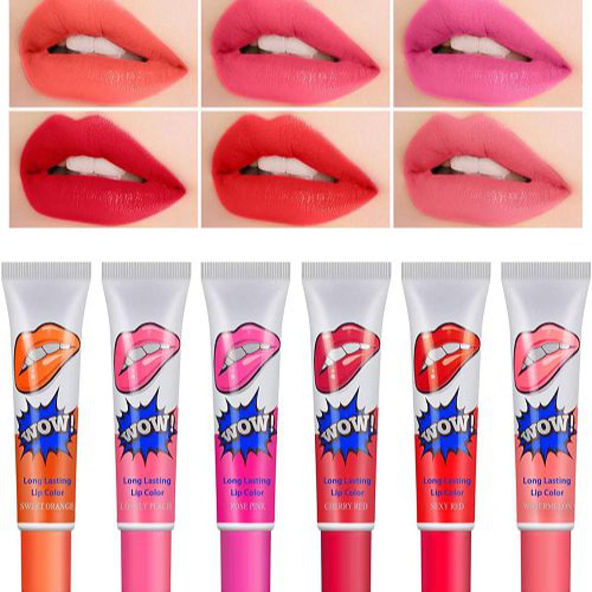 WOW Peel Off Lipstick Romantic Long Lasting Lip Gloss Waterproof Lip Tint Makeup Lip Gloss