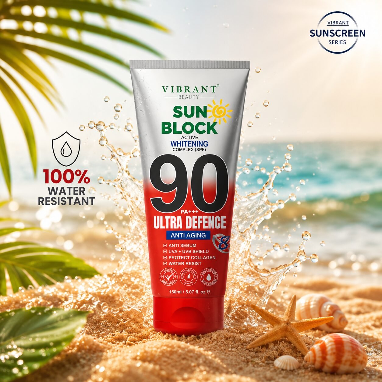 Vibrant Beauty Sunblock SPF90+ Ultra Defense | Sun Care Product | 150ml