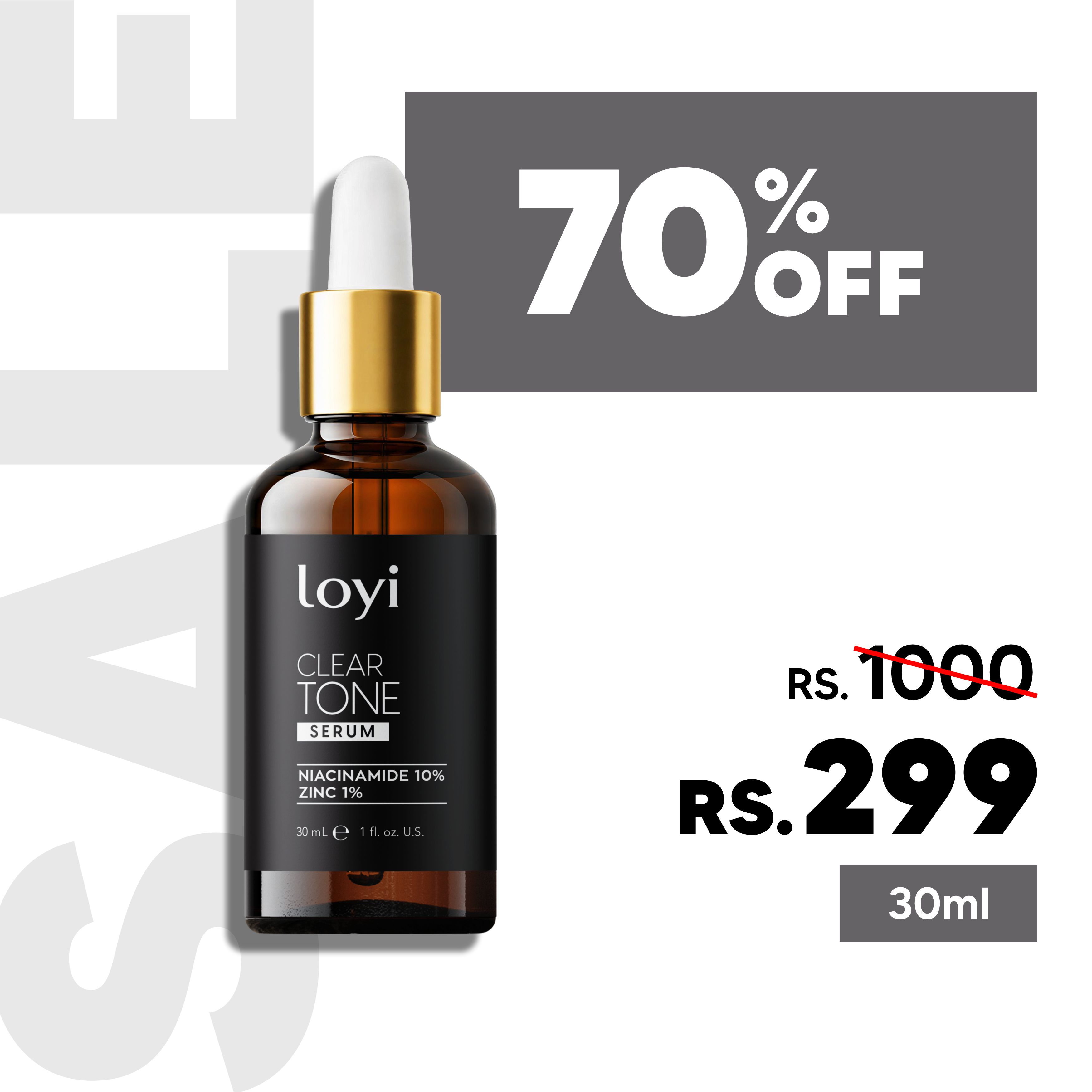 Loyi Niacinamide 10% + Zinc 1% Serum 30 ml | Oil Control, Pore Minimizer, Brightening | Acne-Prone Skin Care Serum