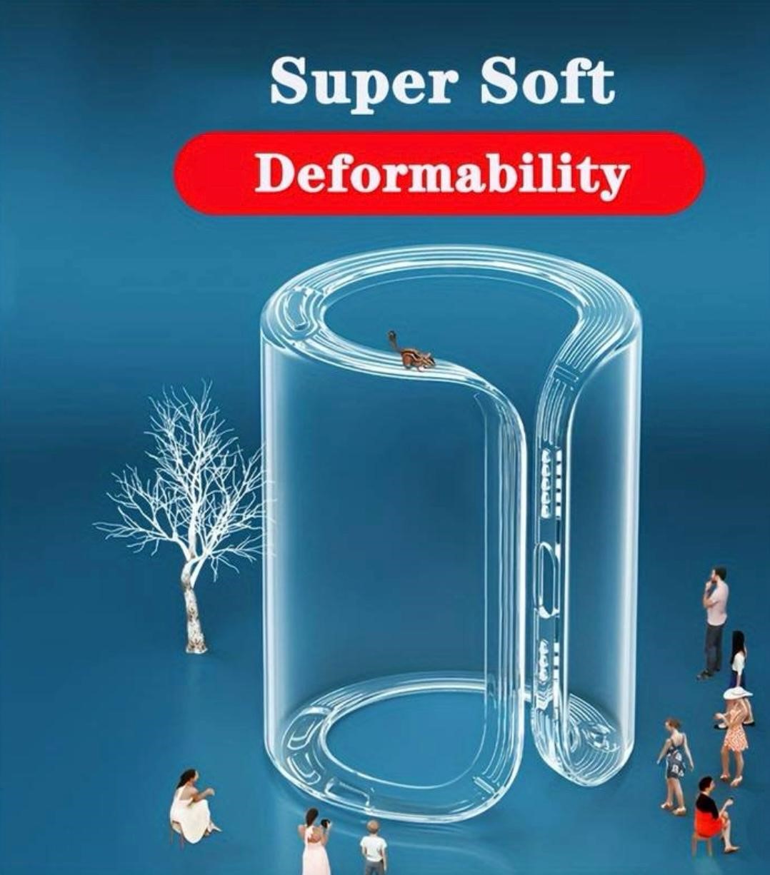 Redmi Note 13 Pro 4G Transparent Back Cover, Soft TPU Bumper