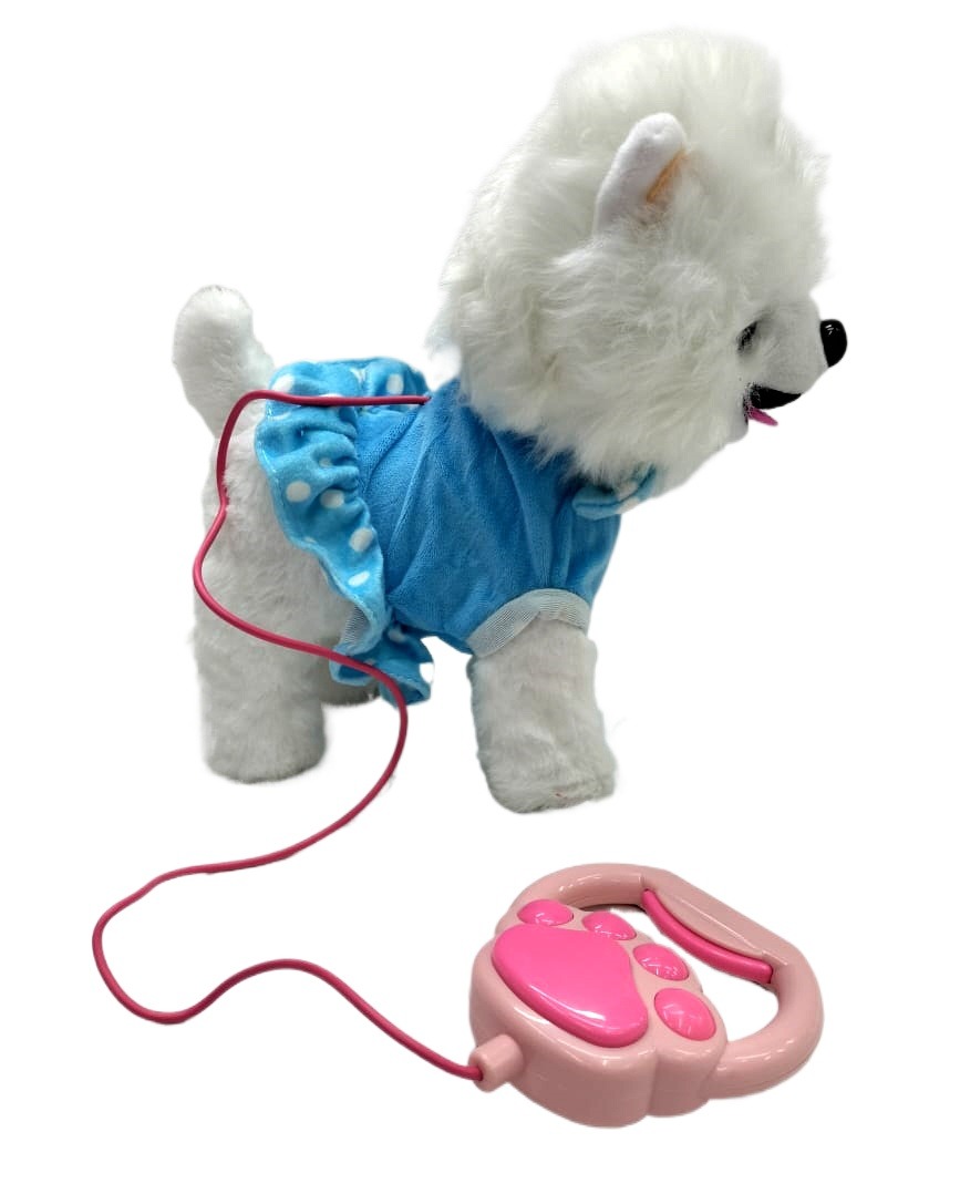 Stuffed Toy Toy Walking Dog With Leash Stuffed Dog Walking Toy - Main Image