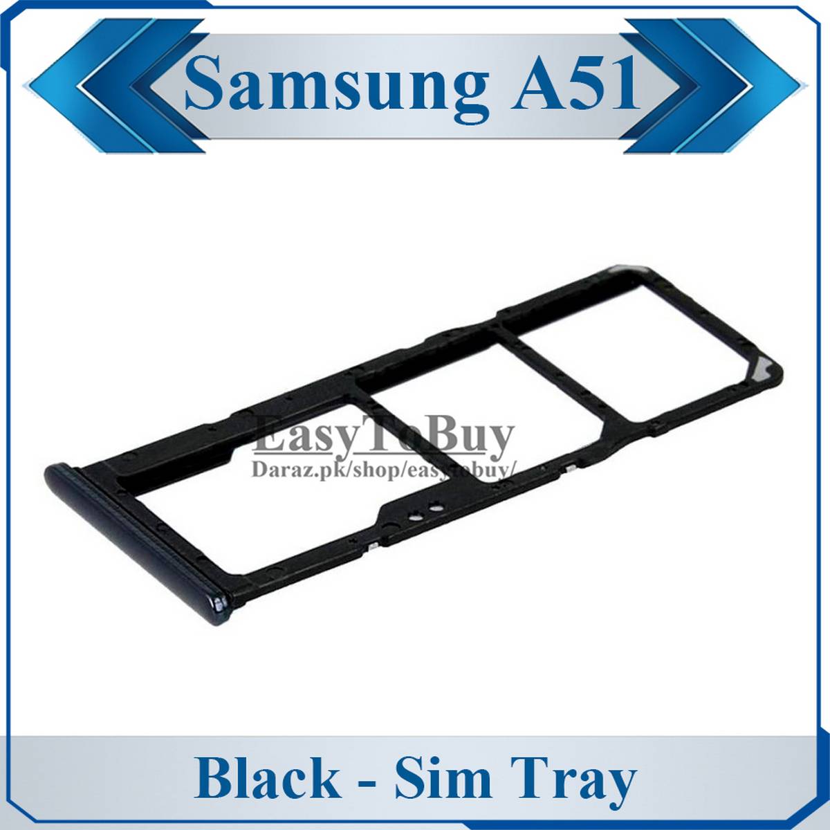 Samsung Galaxy A51 SIM Tray Sim Jacket Sim Slot Sim Door For Samsung Galaxy  A51 - Black: Buy Online at Best Prices in Pakistan | Daraz.pk