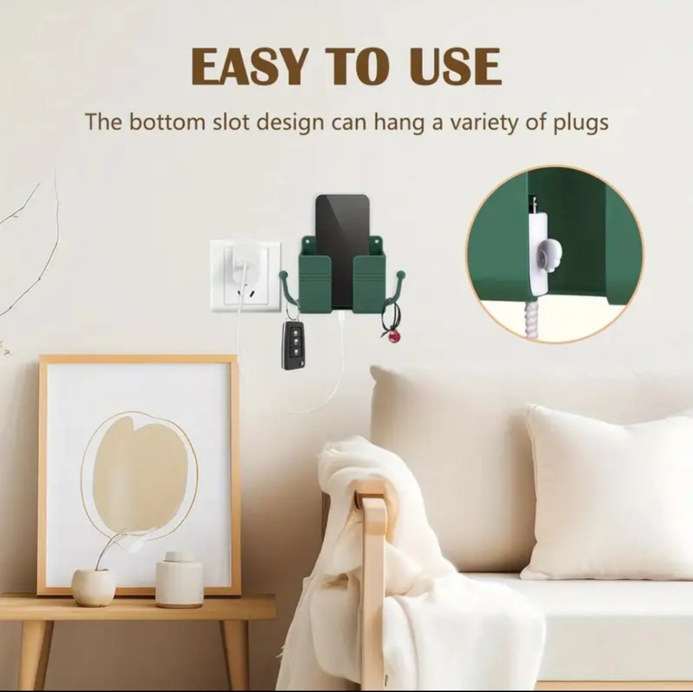 Wall Mobile Phone Holder | Strong Adhesive | Space Saving | Universal Mount | Perfect for Charging & Storage