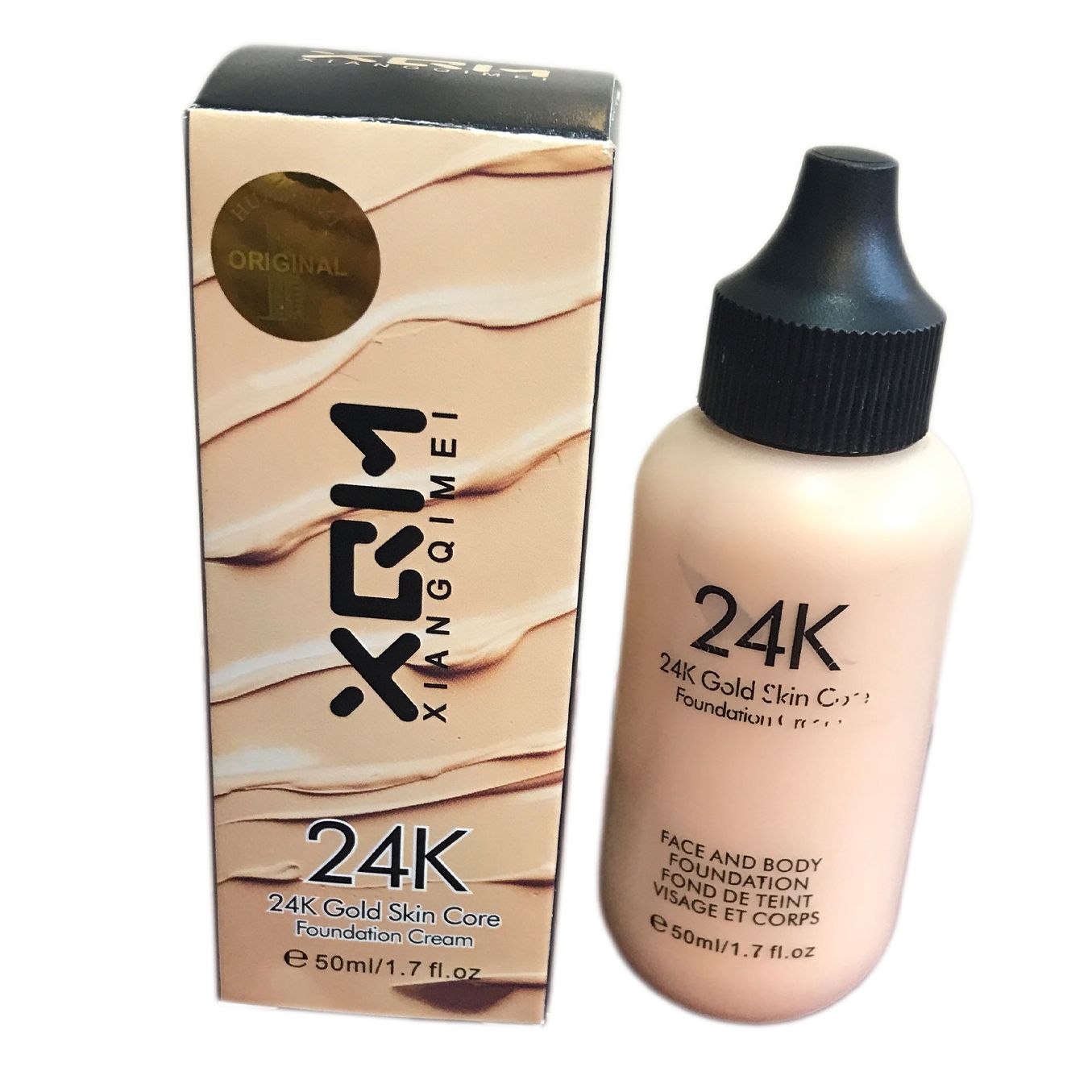 XQM 24K Studio FIx Face and Body Liquid Foundation Base 50ml