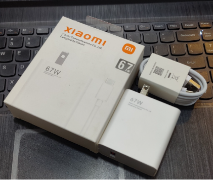 Xiaomi 67W Turbo Charger Bundle with 1M USB Cable – Decimal Charger for Redmi/K30/Poco/Xiaomi Devices