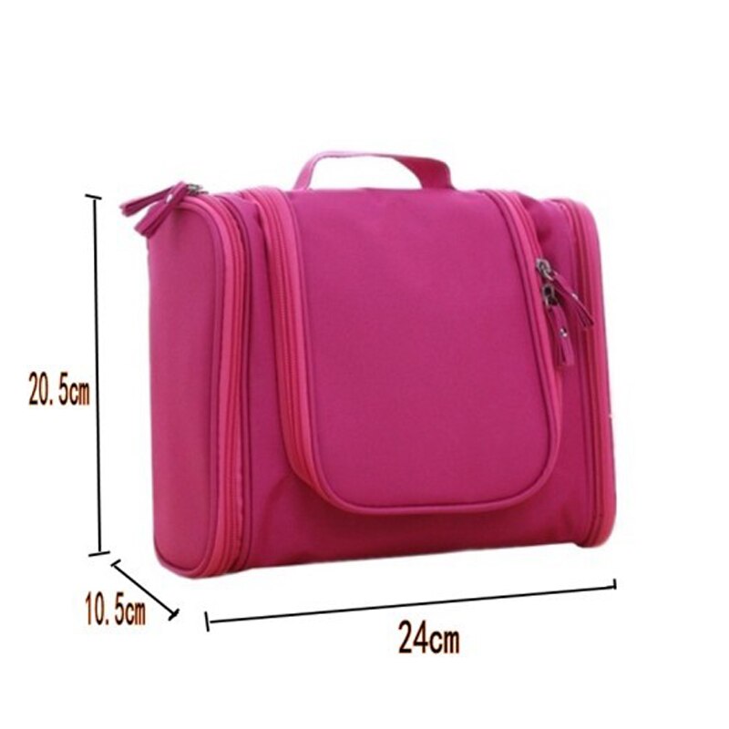 Travel Portable Cosmetic Bag 6 Color Hang Hook Folding Wash Make-Up Organizer Neceser Makeup Pouch For Women Beauty Toilet Bag