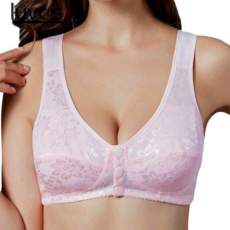 36-44 B C Large Size Bra Seamless Wire Free Front Closure