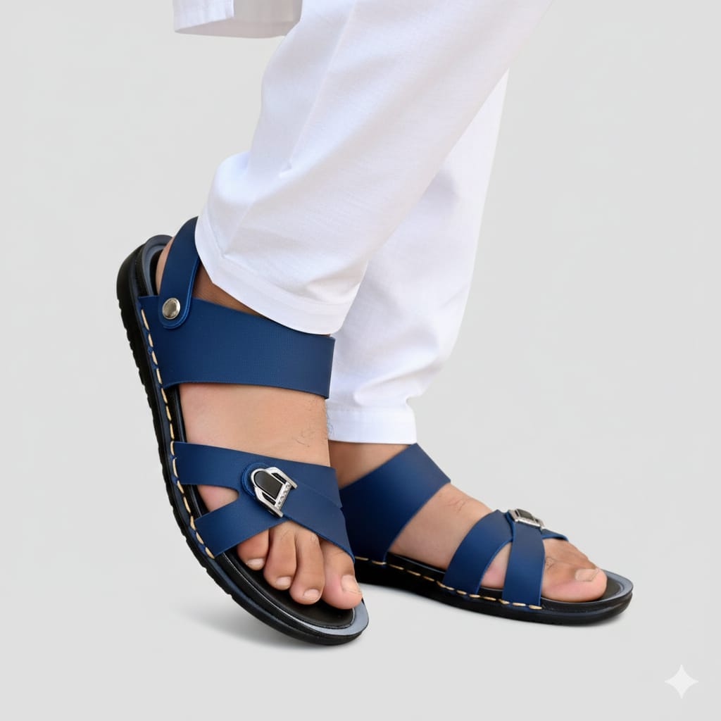 Sandals for Men Summer PU Leather Formal Trending Style Multiple Colors Available
