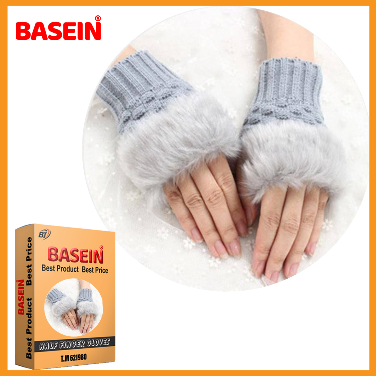 Women Gloves Plush Faux Knitting Wool Keep Warm Fashion Short Mitten Fingerless Girl Half Finger Winter Warm Glove