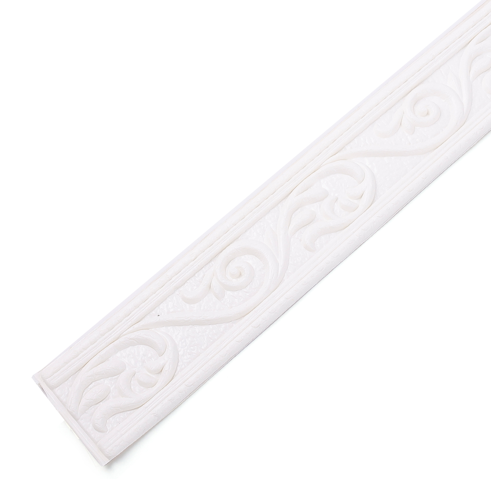 2.3M /Roll 3D Foam Wall Stickers Self Adhesive Waterproof Baseboard Wallpaper Border Wall Sticker Home Decorations