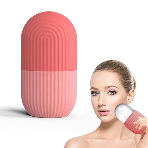 Silicone Ice Roller for Face, Ice Cube Roller Massager for Face, Eyes and Neck Naturally Conditioning and Skin Care, Reusable Massage Silicone Ice Mold