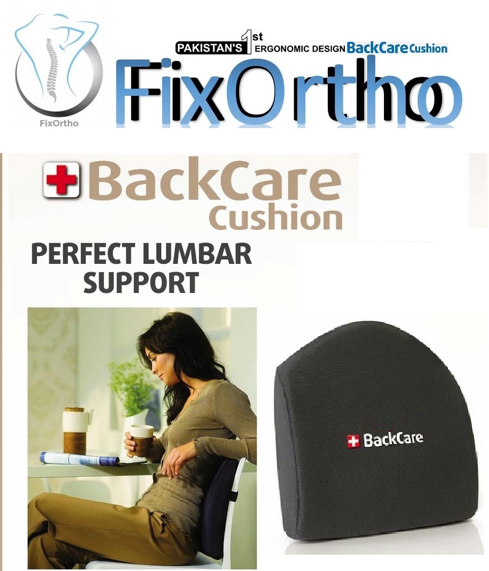 FixOrtho Back Care Lumbar Cushion for Car Seat & Office Chair - Spine  Aligner (Ergonomic Design)