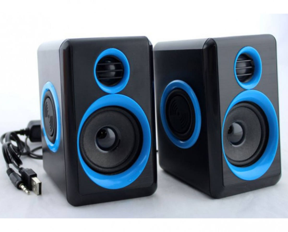 Ft-165 Computer Speakers With Heavy Bass,Subwoofer, Volume Control, 3.5mm Audio, USB Wired Powered Built-in Four Loudspeaker Diaphragm Multimedia Speaker for PC/Laptops/desktop/ Computer