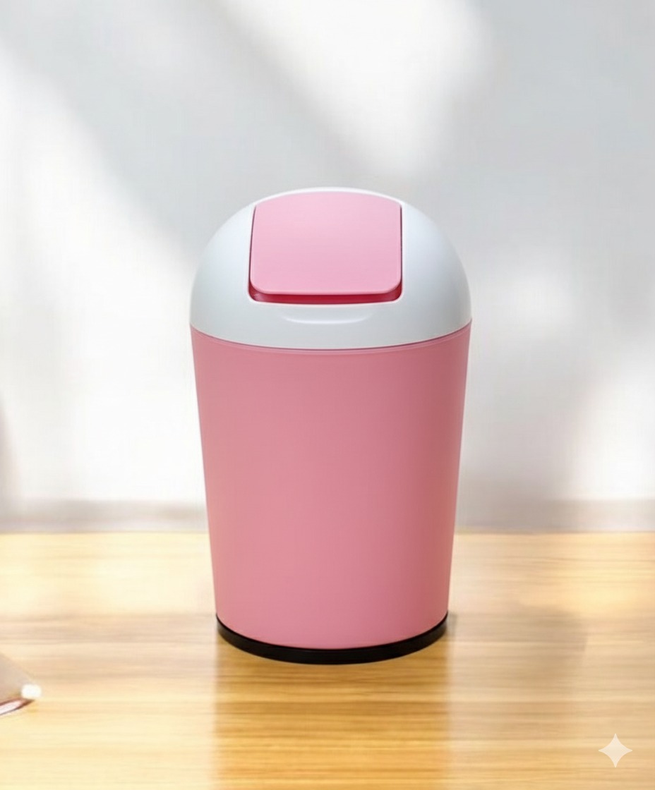 Berry Mini Dustbin with Shake Lid For Room | Compact & Stylish Waste Bin for Home, Office, Kitchen, Car, Study Table & Bathroom Use | Multicolor