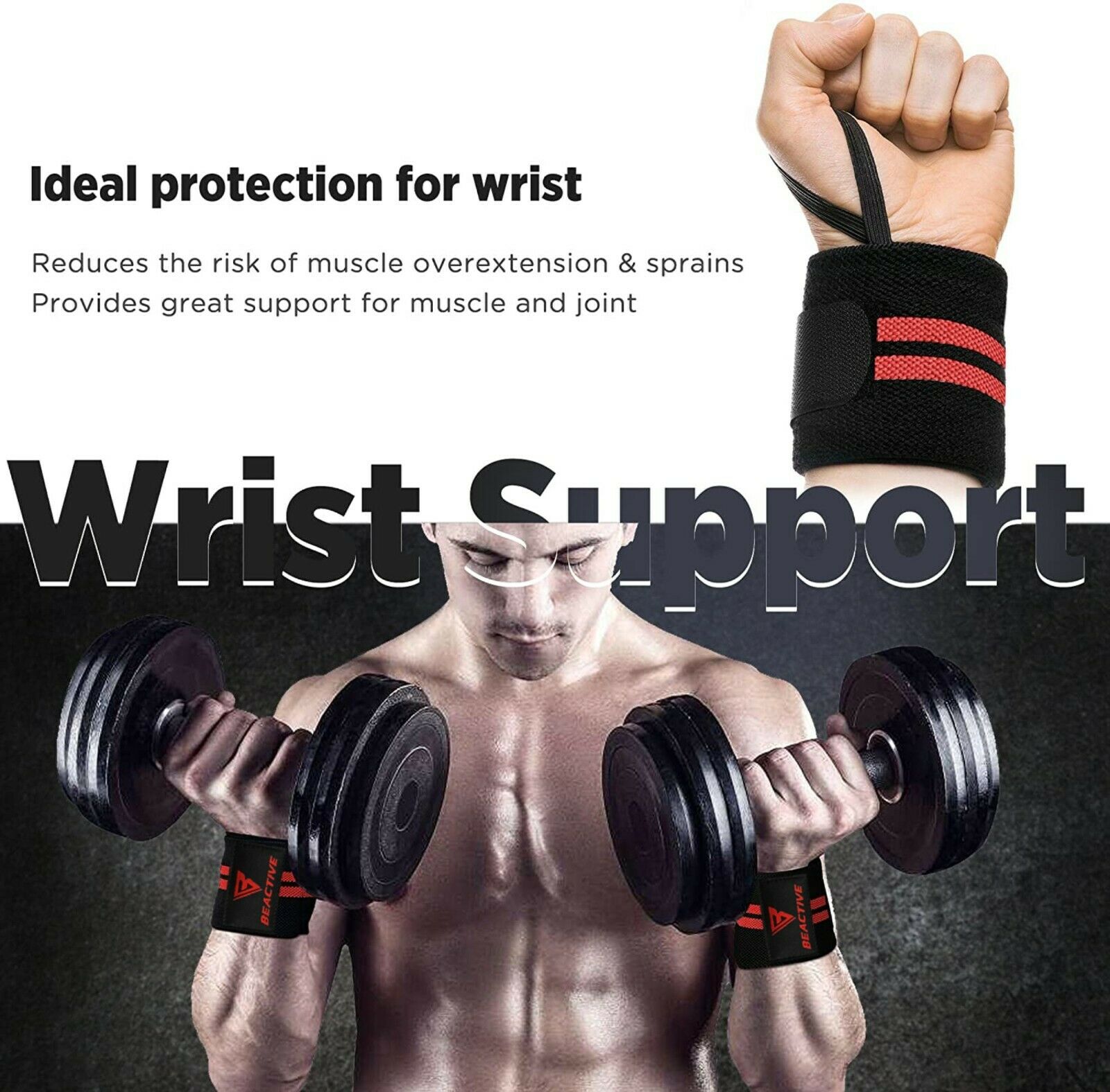 Weightlifting Wrist Wrap | hand wrap| Gym | Good Quality for men