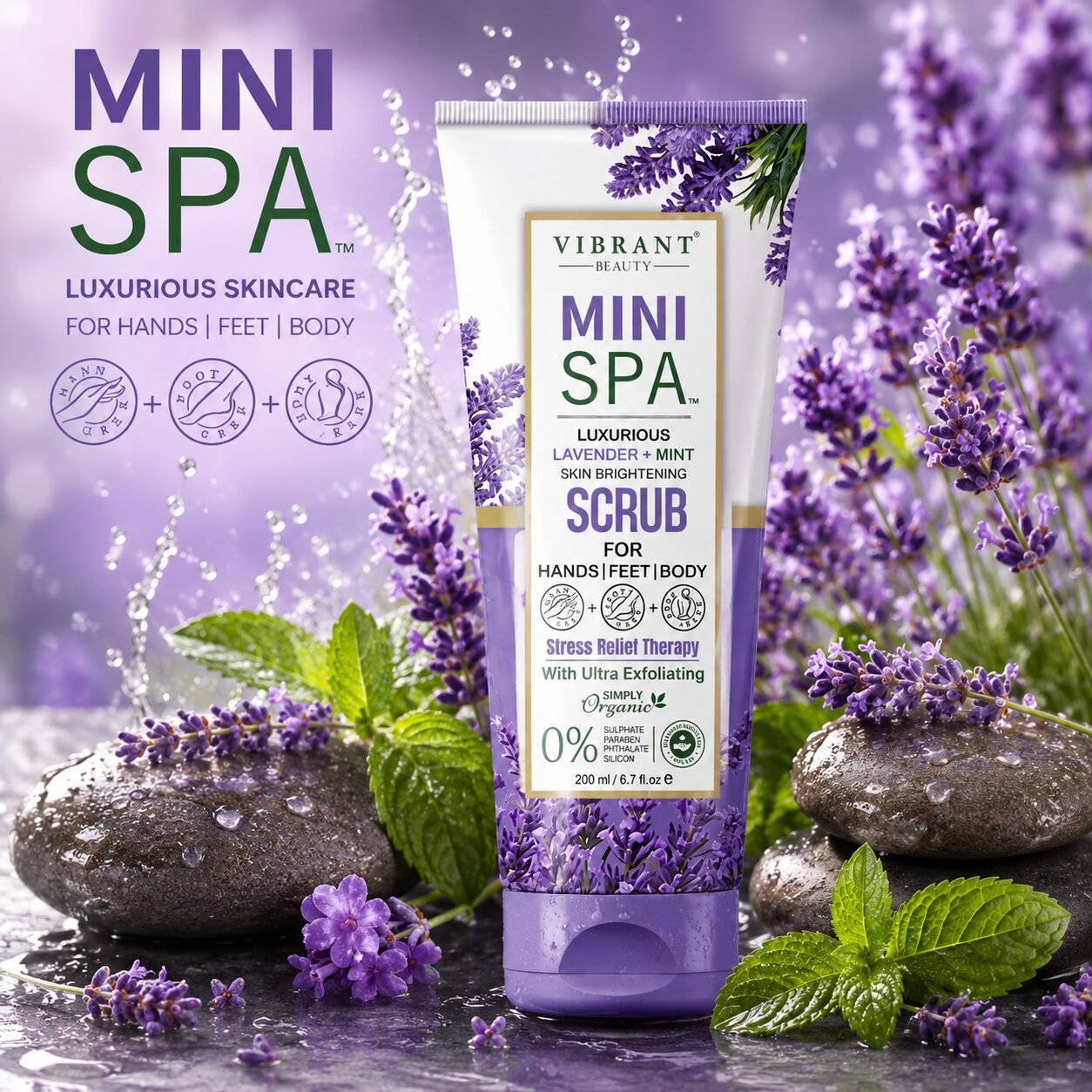 Vibrant Beauty Mini Spa Scrub | Body Exfoliating Care | 200ml