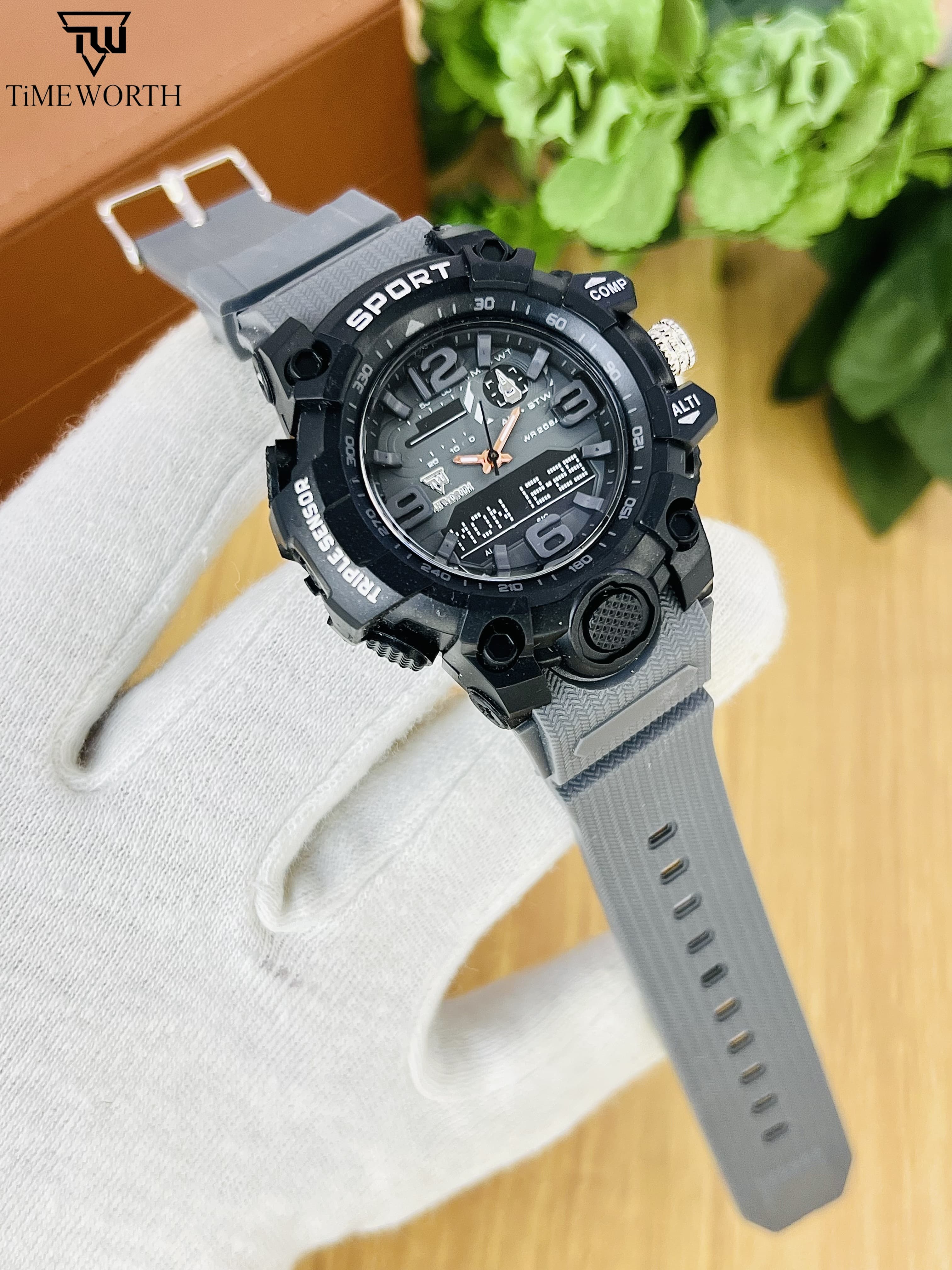 Top Collection Military Men's Digital Sports Watch For Men Waterproof with LED Back light Watch for Men With Box