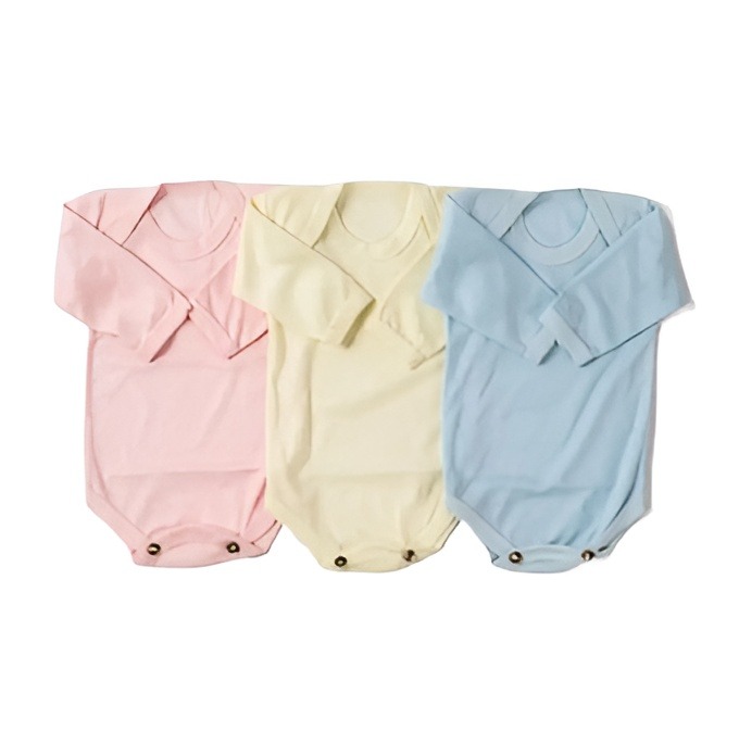 Set of 3 Full Sleeve Baby Bodysuit Rompers - Soft, Stylish Infant Inner Wear