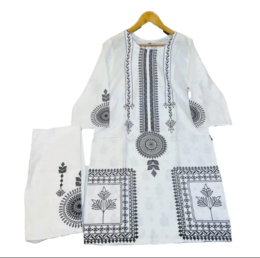 Circular Flower Stitiched  Dress