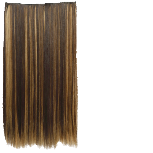 Comb Straight Hair Extension Golden And Black Striking - 27Inch