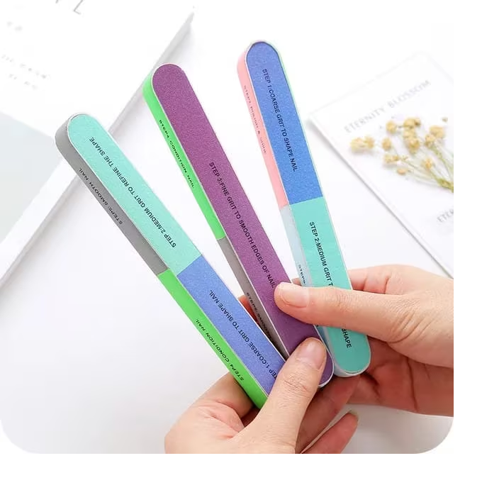 7 Way Nail Filer and Buffer Block Nail Buffering Files 7 Steps Washable Pedicure Manicure / Nail Filer / Nail Shiner Tools