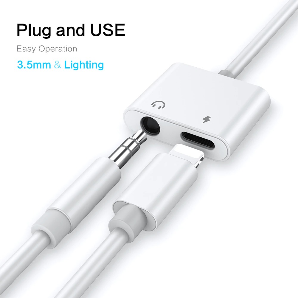3.5mm 2 in 1 Earphone Audio Adapter 